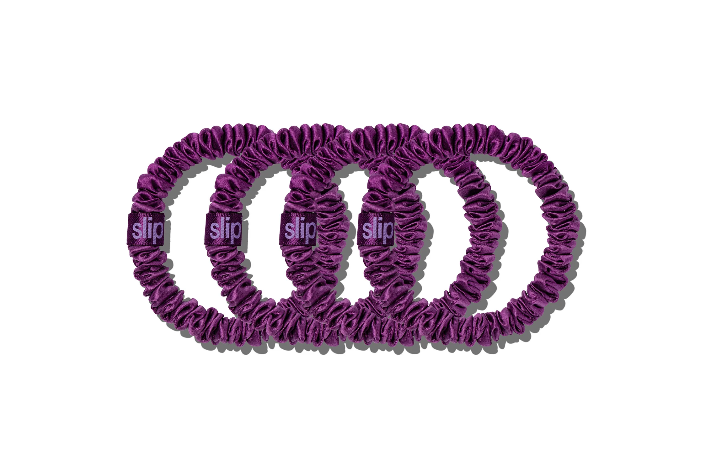 Back to School Dark Purple Skinny Scrunchies - Image 2