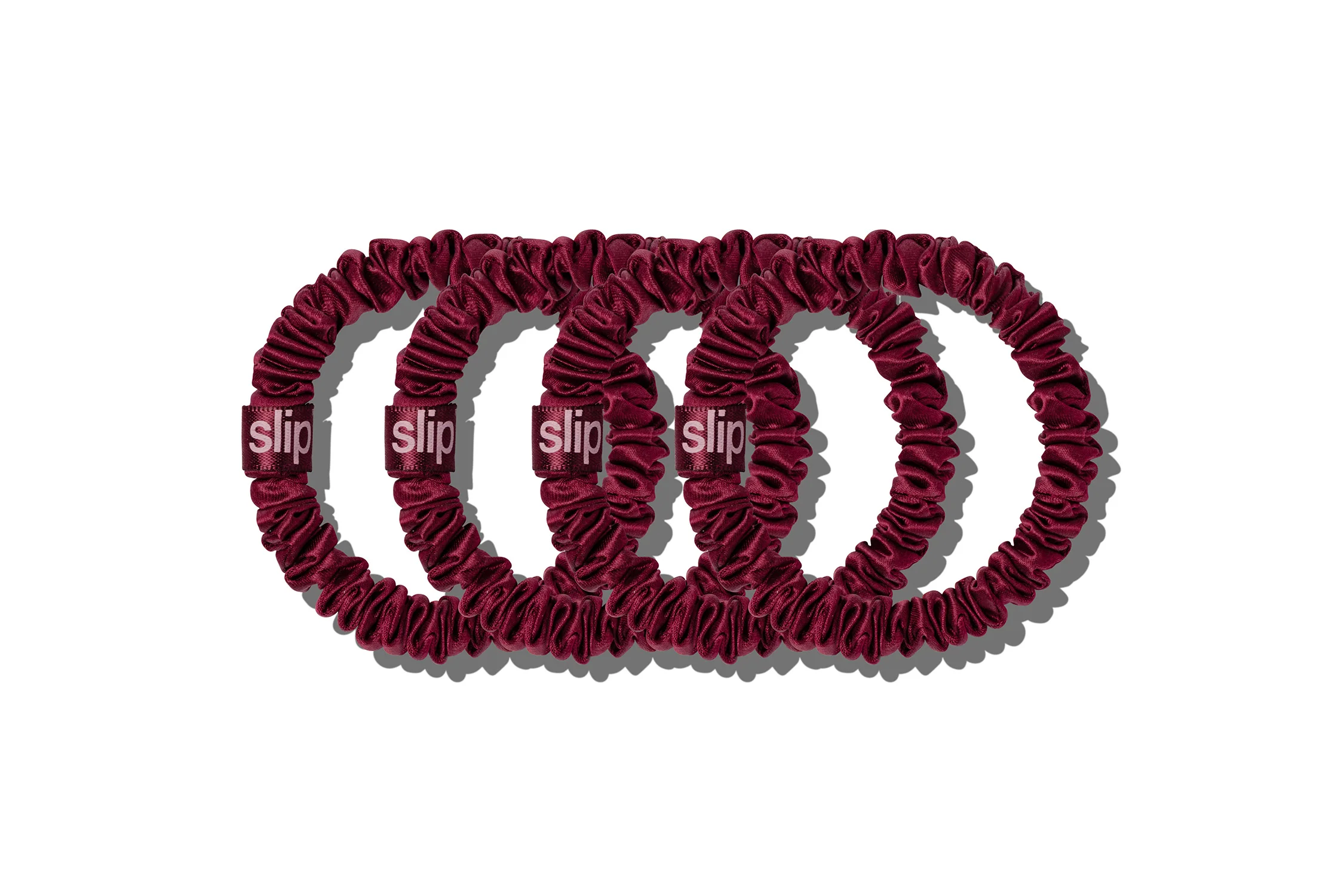 Back to School Maroon Skinny Scrunchies - Image 2