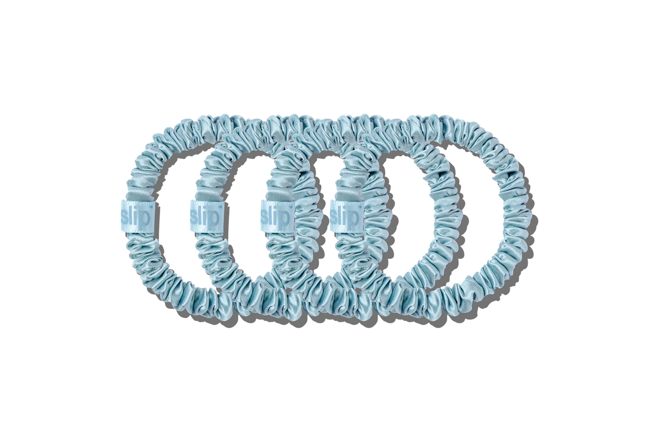 Back to School Sky Blue Skinny Scrunchies - Image 2
