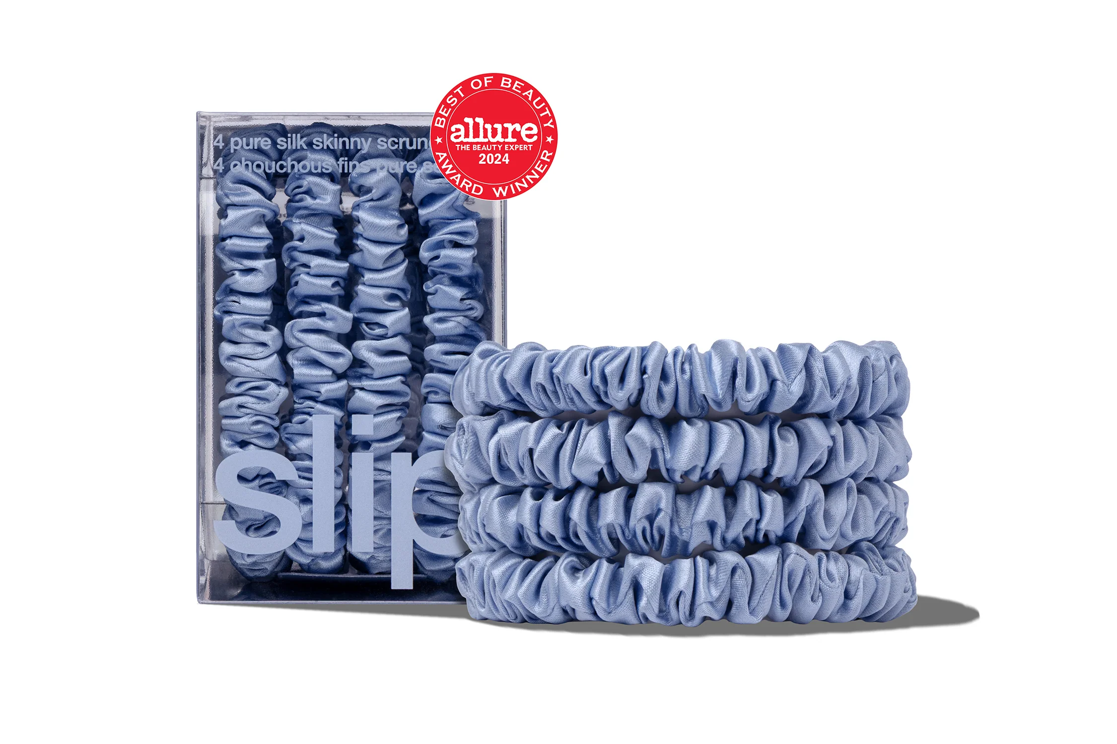 Cornflower Skinny Scrunchies