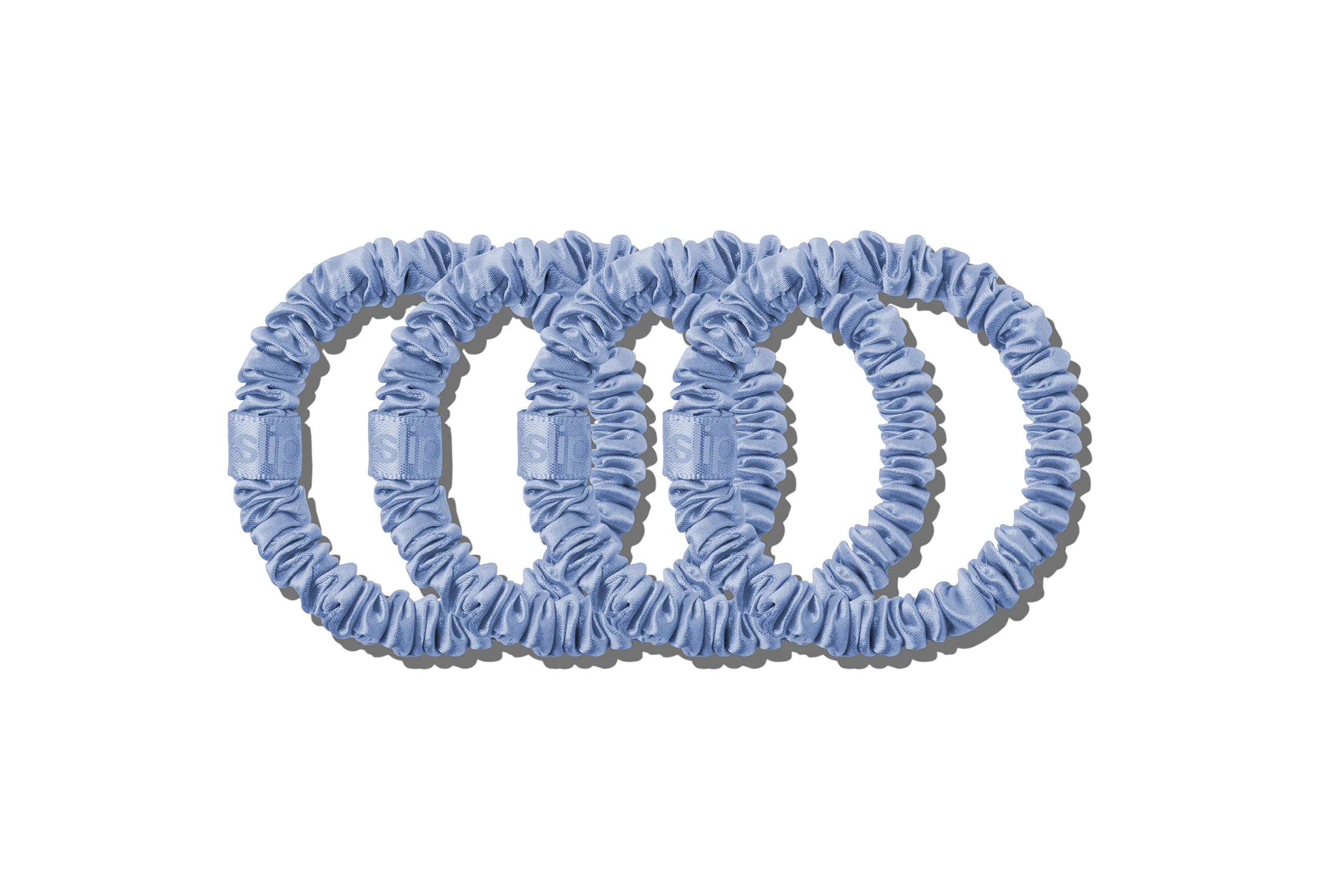 Cornflower Skinny Scrunchies - Image 2