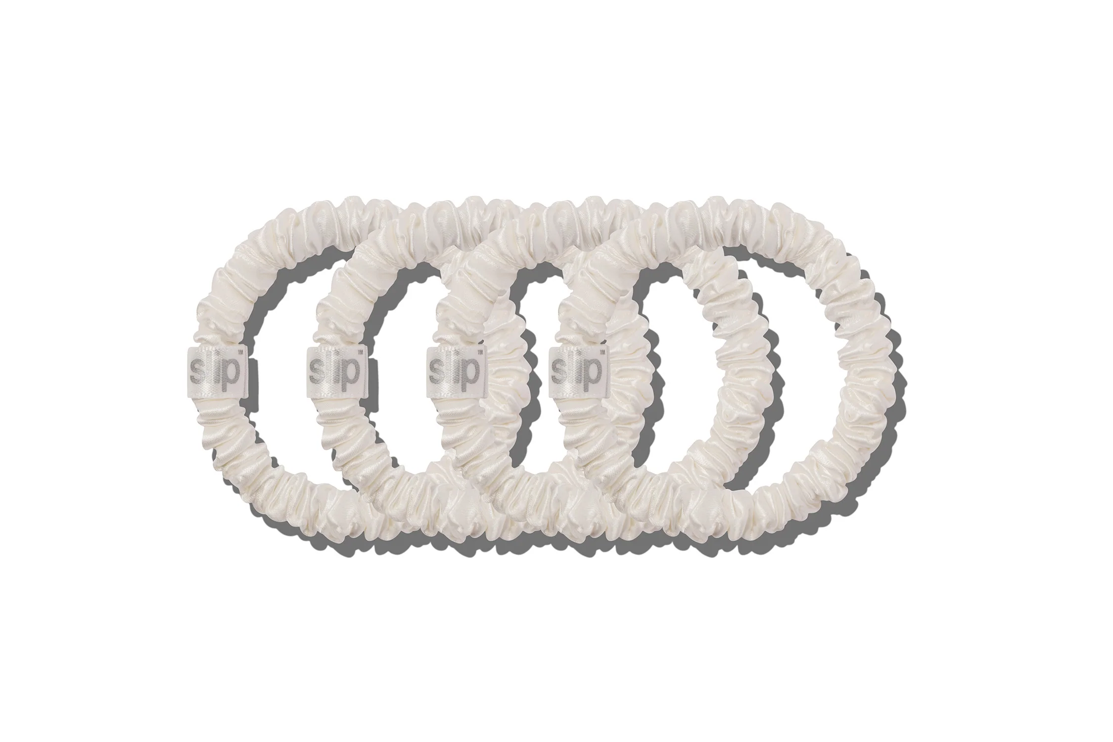 Back to School White Skinny Scrunchies - Image 2